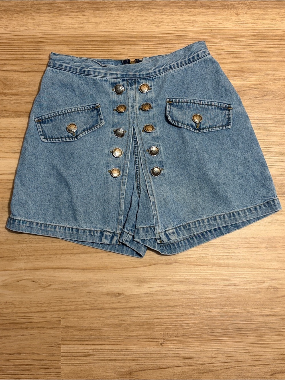 Essential Squeeze Jeans Wear Denim Sailor Shorts Womens US 7/8 High Waist Y2K